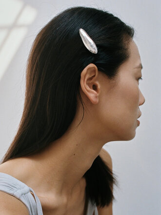 Wolf Circus Barrette pour cheveux Bean . Argent sterling