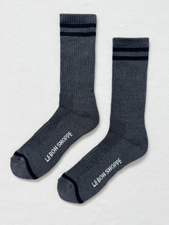 Le Bon Shoppe Chaussettes Boyfriend Extended . Charbon