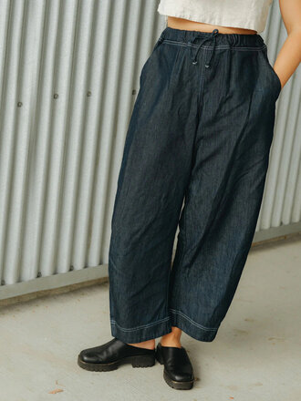 Shelter Pantalon ample Jules . Denim