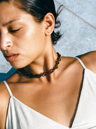 Jacob Ouna Necklace . Brown