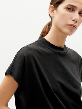 Thinking Mu Volta Organic Cotton T-Shirt . Black