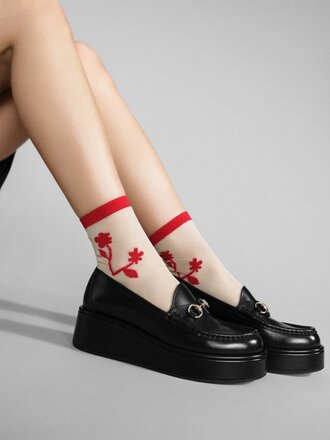 Hansel from Basel Shadowplay Sheer Short Crew . Red