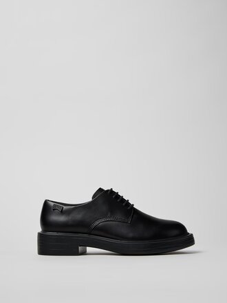 Camper Chaussures lacées unisexes en cuir Dean . Noir
