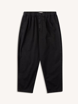 Kestin Pantalon en sergé de coton Clyde . Noir