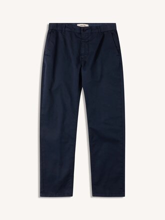 Kestin Inverness Cotton Twill Trouser . Dark Navy