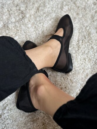 Camper Ballerines en filet Casi Myra . Noir