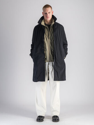 Parages Water-repellent Oversized Corsaro Trench Coat . Navy