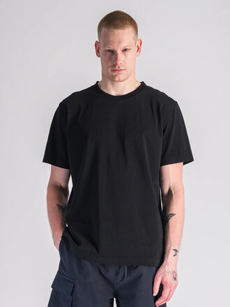 Parages Welcome Organic cotton t-shirt . Black