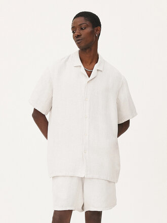 Noyoco Orléans Casual Shirt . Light Grey