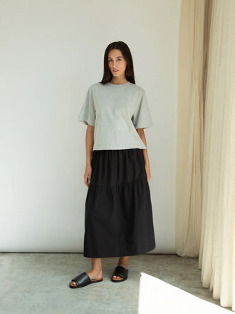 Beaumont Organic T-shirt ultra-doux en coton bio Bay . Gris