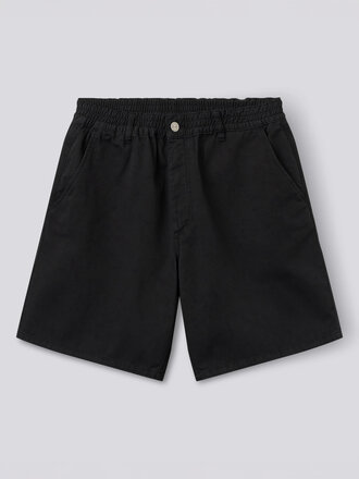 Forét Clay Light Cotton Shorts . Black