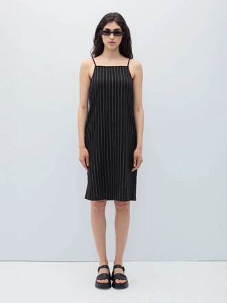 Rita Row Robe rayée évasée Trena . Noir