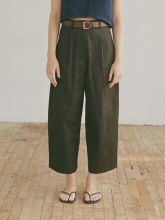 Shaina Mote Boy Trouser Pleated Pants . Chocolate
