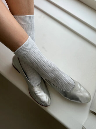 Le Bon Shoppe Modal Her socks - Lurex .  Snow White