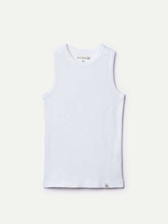 Merz b. Schwanen Camisole côtelée en coton bio - Femmes . Blanc