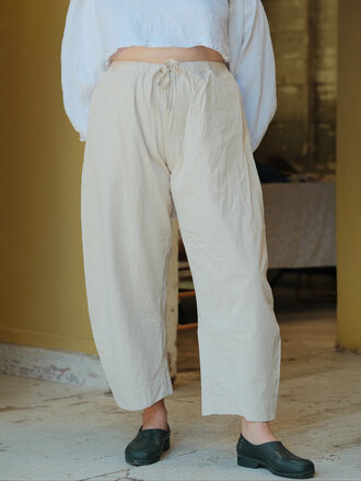 Shelter Pantalon ample Jules . Crème