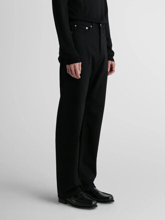 Livid Barnes Wide Leg Fit Jeans . Japan Black