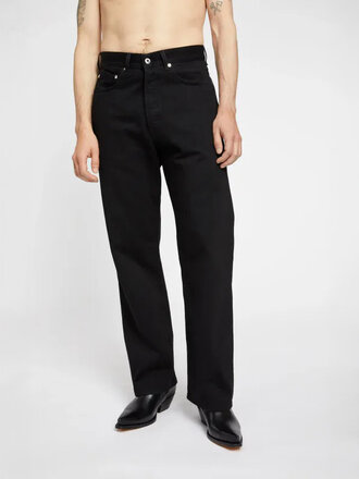 Livid Barnes Wide Leg Fit Jeans . Japan Black