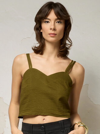 Chlo Bia Top . Olive