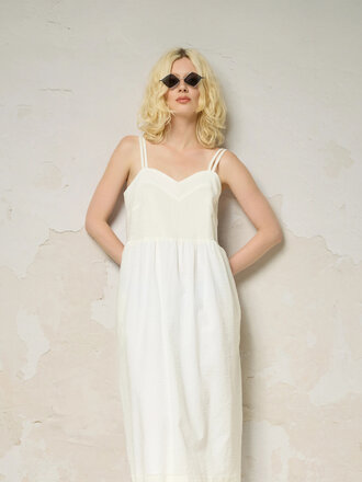 Chlo Thalassa Midi Dress . Off White