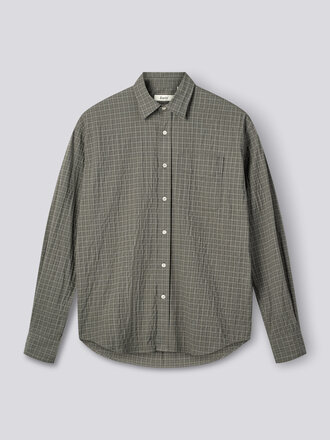 Forét Chemise à micro-carreaux Scout . Faded black