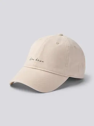 Forét Slow Down Organic Cotton Washed Cap . Cloud