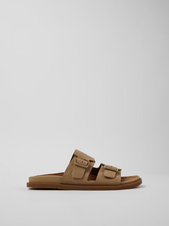 Camper Lluc Calfskin Sandals . Brown