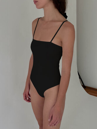 Calomel Abra One-Piece Swimsuit . Black
