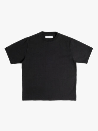 Saturday Project Service Canadian milled Cotton T-Shirt . Washed Black