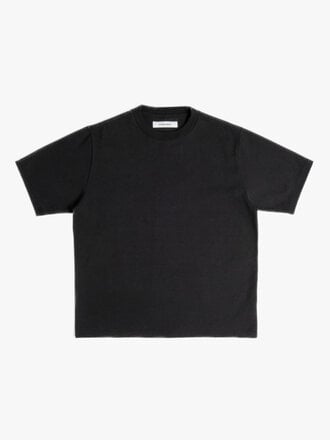 Saturday Project T-shirt en coton  fait au Canada Service . Washed black
