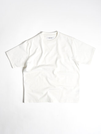 Saturday Project Service Canadian milled Cotton T-Shirt  . Off White