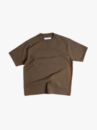 Saturday Project Service Canadian milled Cotton T-Shirt . Peat