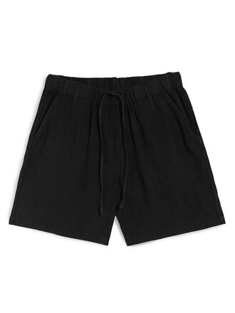 Bather Short en lin Leisure . Noir