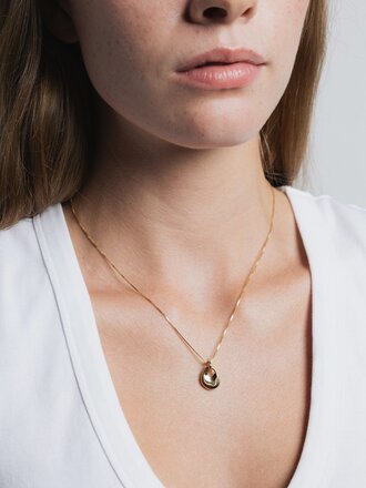 Wolf Circus Florence Necklace . 14k Gold Plated