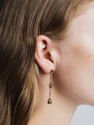 Wolf Circus Boucles d'oreilles Felipa . Plaqué or 14 k