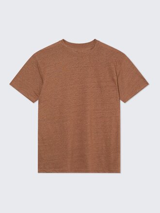 La Paz T-shirt en lin Botelho . Brun