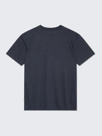 La Paz Botelho Linen T-Shirt . Navy