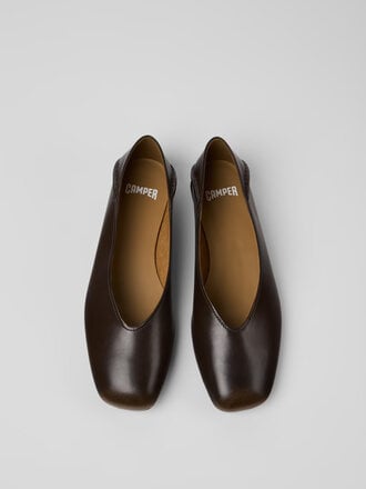 Camper Casi Myra leather ballerinas . Brown