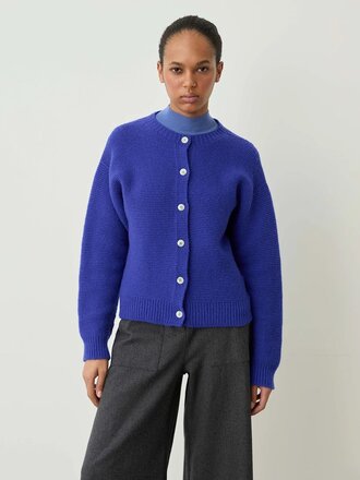 Diarte Mila merino cashmere cardigan . Klein Blue