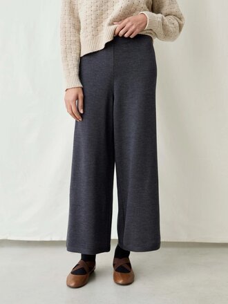 Diarte Pantalon en tricot Porter . Charbon