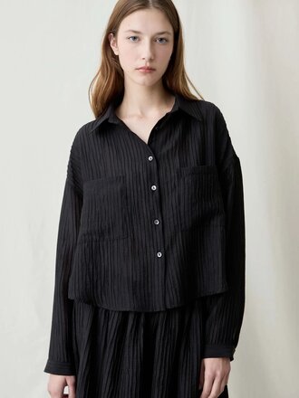 Diarte Kaia Boxy Shirt . Black