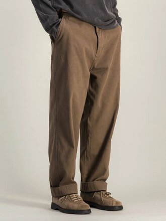Parages Buck Wide Leg Trousers . Moka