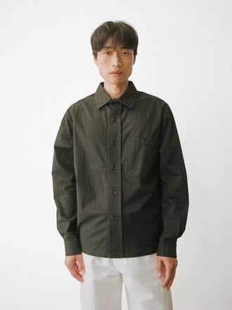 Saturday Project Chemise en sergé de coton japonais Studio . Noir