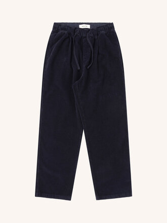 Kestin Doune Pant in Peat 8-Wale Organic Corduroy . Ink Navy