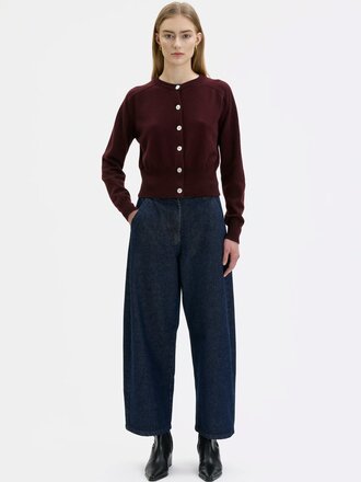 Maska Pantalon à jambes incurvées Etsu . Indigo blue