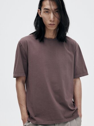 Unfeigned T-shirt unisexe en coton bio Basic . Cacao
