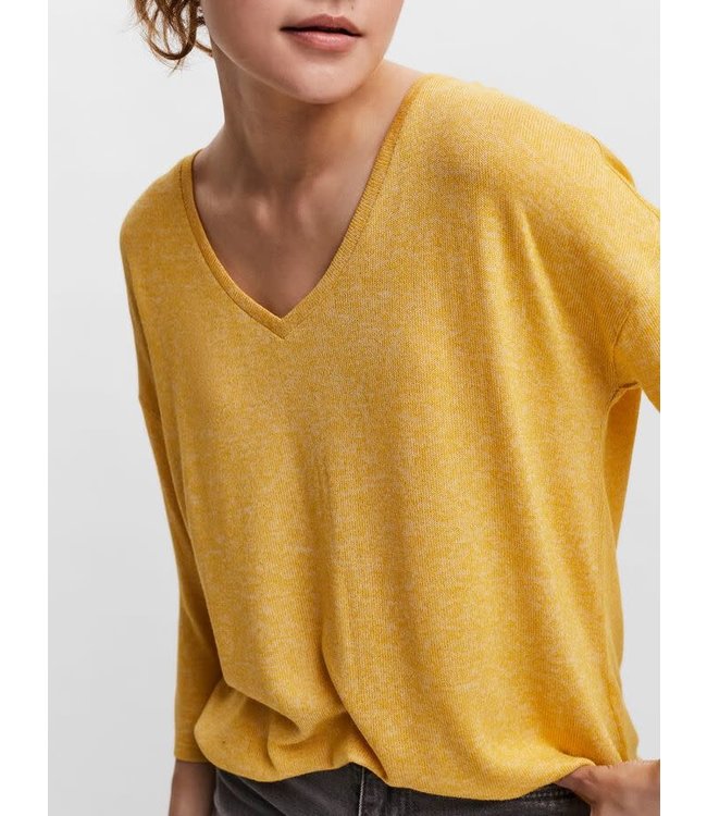 VERO MODA VMBRIANNA 3/4 V-NECK BLOUSE