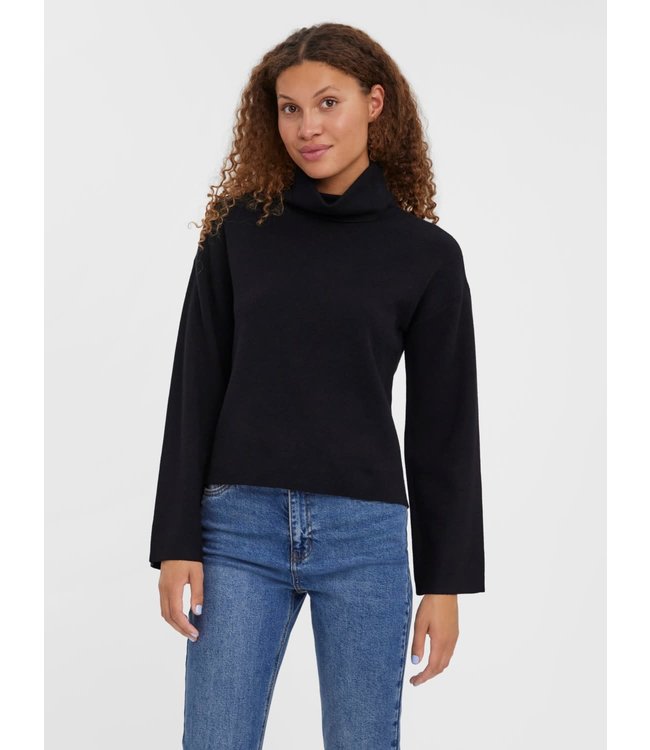 VERO MODA VMGOLD NEEDLE WIDE LS ROLLNECK