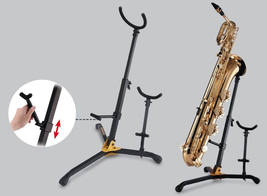Baritone Saxophone Stand with Detachable Alto/Tenor Peg DS536B The