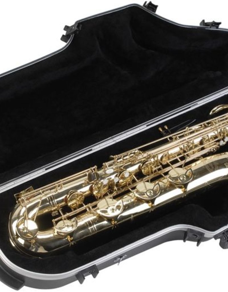 SKB SKB Hard Shell Baritone sax Case with Wheels The Music Place